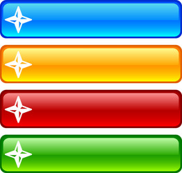 navigation buttons vector image