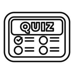 online quiz app interface showing test results vector image