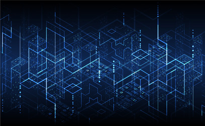 Binary Code Technology Background vector image