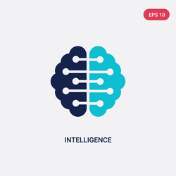 Two color intelligence icon from big data concept vector