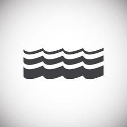 Wave icon on background for graphic and web design