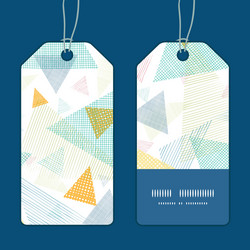 abstract fabric triangles vertical stripe frame vector image