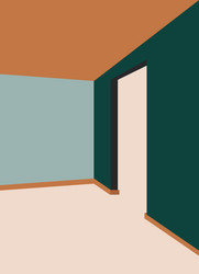 art abstract building minimalist with elegant view vector image