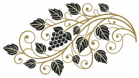 lush grape vine with leaves design generative ai vector image