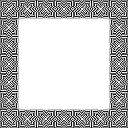 pattern for square frame vector image