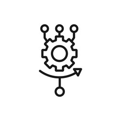 algorithm icon vector image