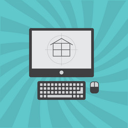 architecture concept design vector image