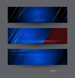banners set with image of speed movement pattern vector image