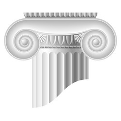 Classical Ionic Column vector image