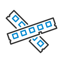 computer memory icon vector image