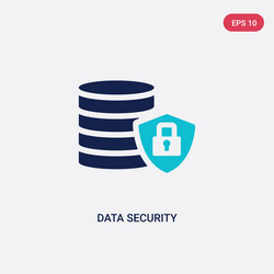 two color data security icon from big vector image
