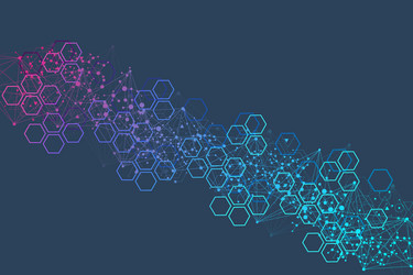 big data visualization background modern vector image