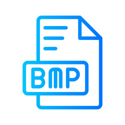 bmp document file picture gradient icon format vector image
