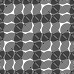 design seamless monochrome zigzag pattern vector image