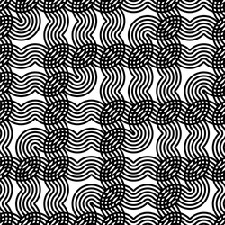 Design seamless monochrome zigzag pattern vector