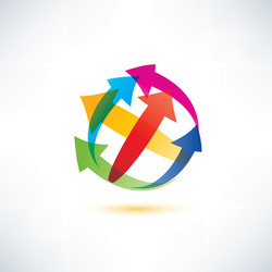 Set of abstract globe icons Royalty Free Vector Image
