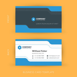 Modern creative and clean business card template vector