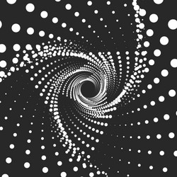 infinite triangular twisted tunnel vector image