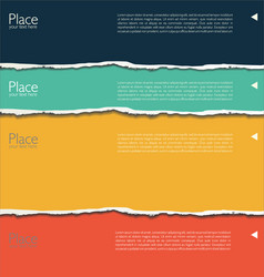 torn paper background with space for text 6 vector image