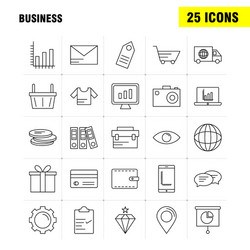 business line icon for web print and mobile uxui vector image