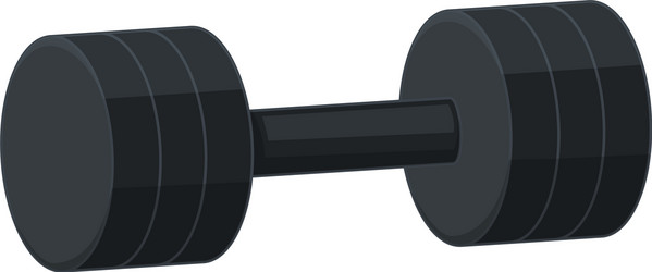 gym dumbbell icon cartoon style vector