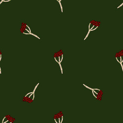 minimalistic style seamless pattern with red vector image