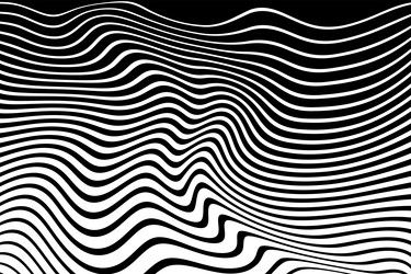 Monochrome wavy lines seamless texture Royalty Free Vector