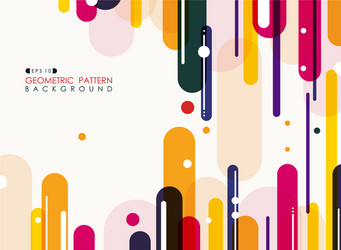 abstract of colorful stripe line geometric vector image
