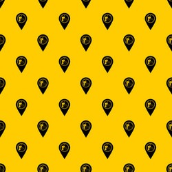 fast food and restaurant map pointer pattern vector image