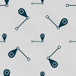 Map pointer icon sign seamless pattern vector