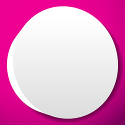 Blank empty circle orb and sphere button badge vector