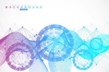 Modern Data Network Background vector image