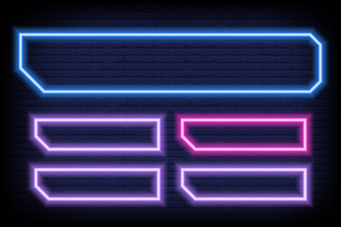 neon quiz game template four options answers vector image