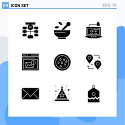 Universal icon symbols group 9 modern solid vector