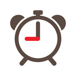 clock timer simple icon alarm time vector