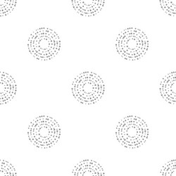 Interlocking circles repeat tile pattern vector