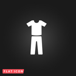 Uniform - pants and t-shirt vector