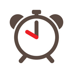 clock timer simple icon alarm time vector image