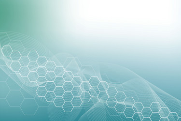 hexagonal abstract background big data vector image