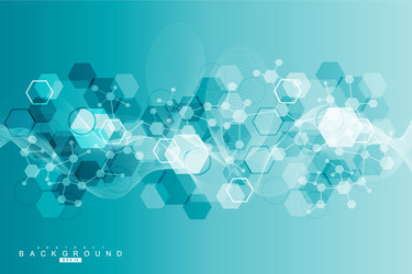 geometric abstract background with connected line vector image