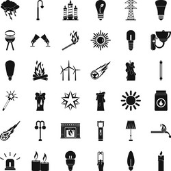 helpdesk icons set simple style vector image