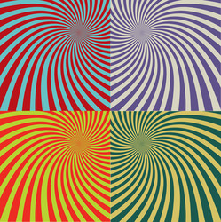 retro rays background set 2 vector image
