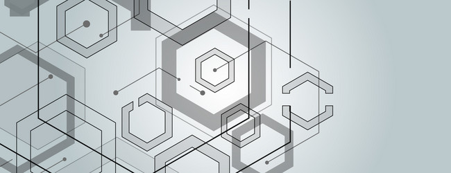 abstract geometric background with gexagon shapes vector image