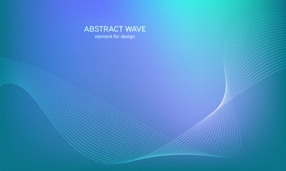 Abstract wave element for design digital vector