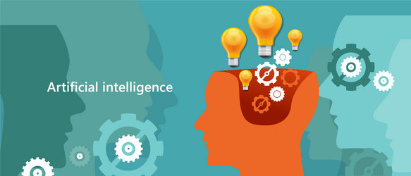 ai artificial intelligence computer technology vector image