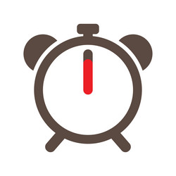 clock timer simple icon alarm time vector image