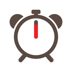 Clock timer simple icon alarm time vector