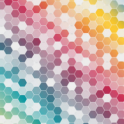 abstract color 3d hexagonal vector