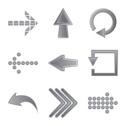 Isolated object of element and arrow sign vector