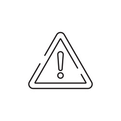 White blank warning danger stop sign frame Vector Image
